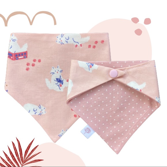 8-10”- Reversible Snap-on Pet Bandana - Picture 1 of 1